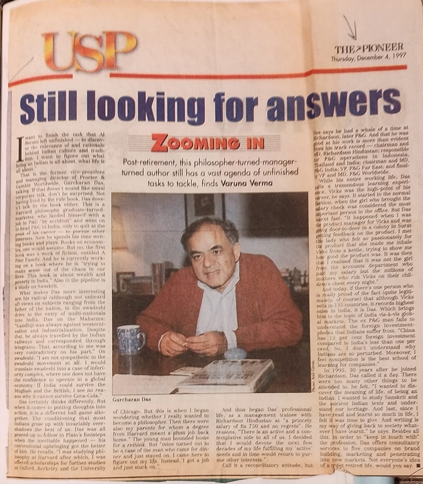 Still looking for answers